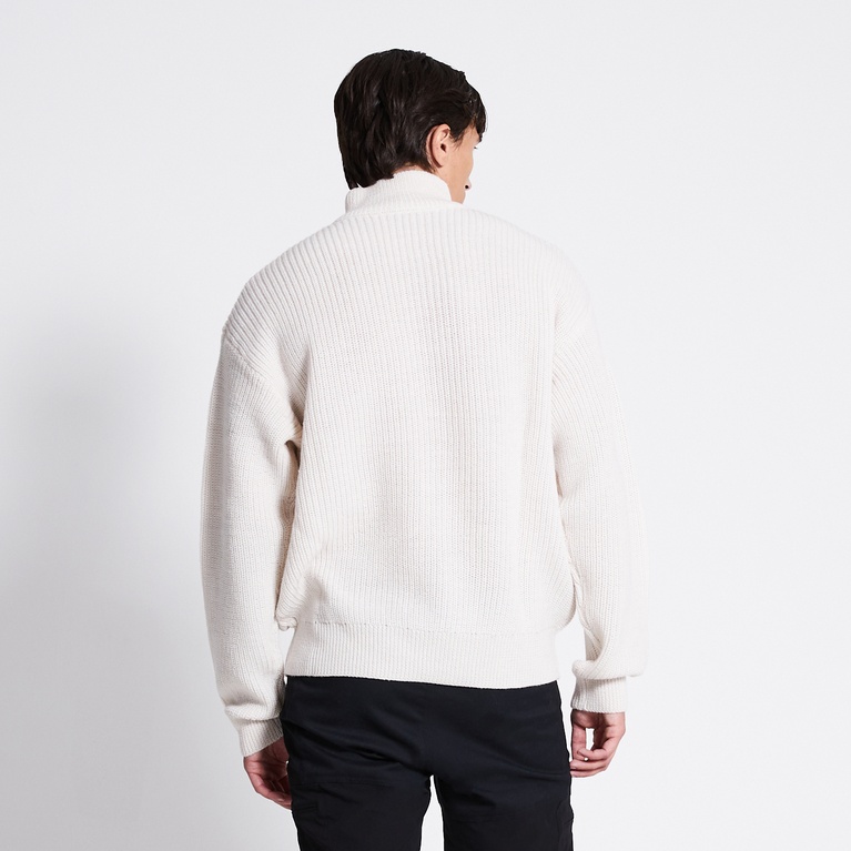 ULDTRØJE "Piteå Collar" Soft White